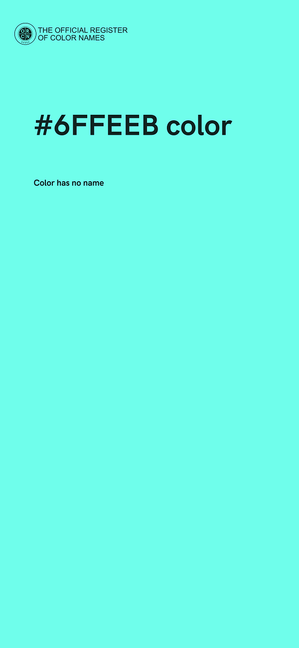 #6FFEEB color image