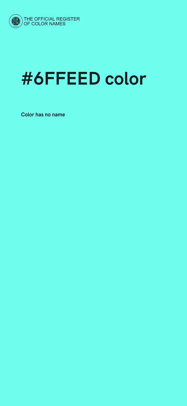 #6FFEED color image