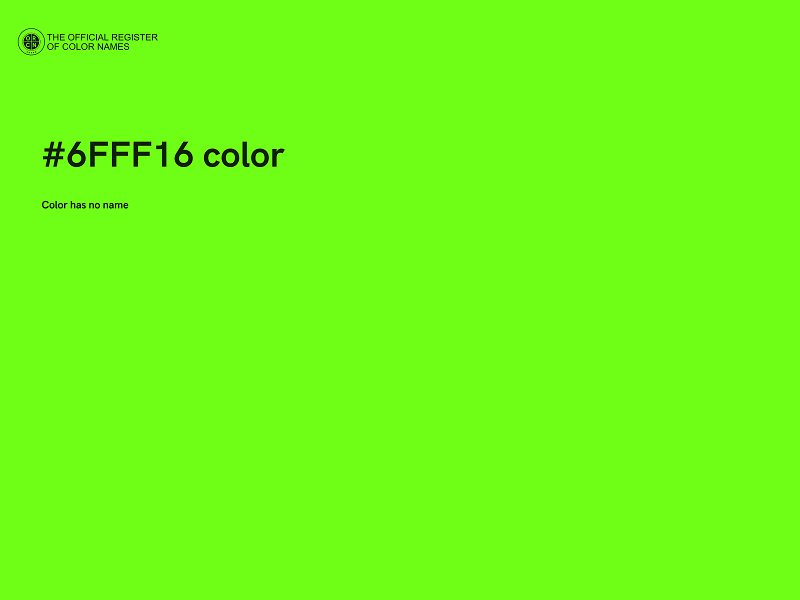 #6FFF16 color image