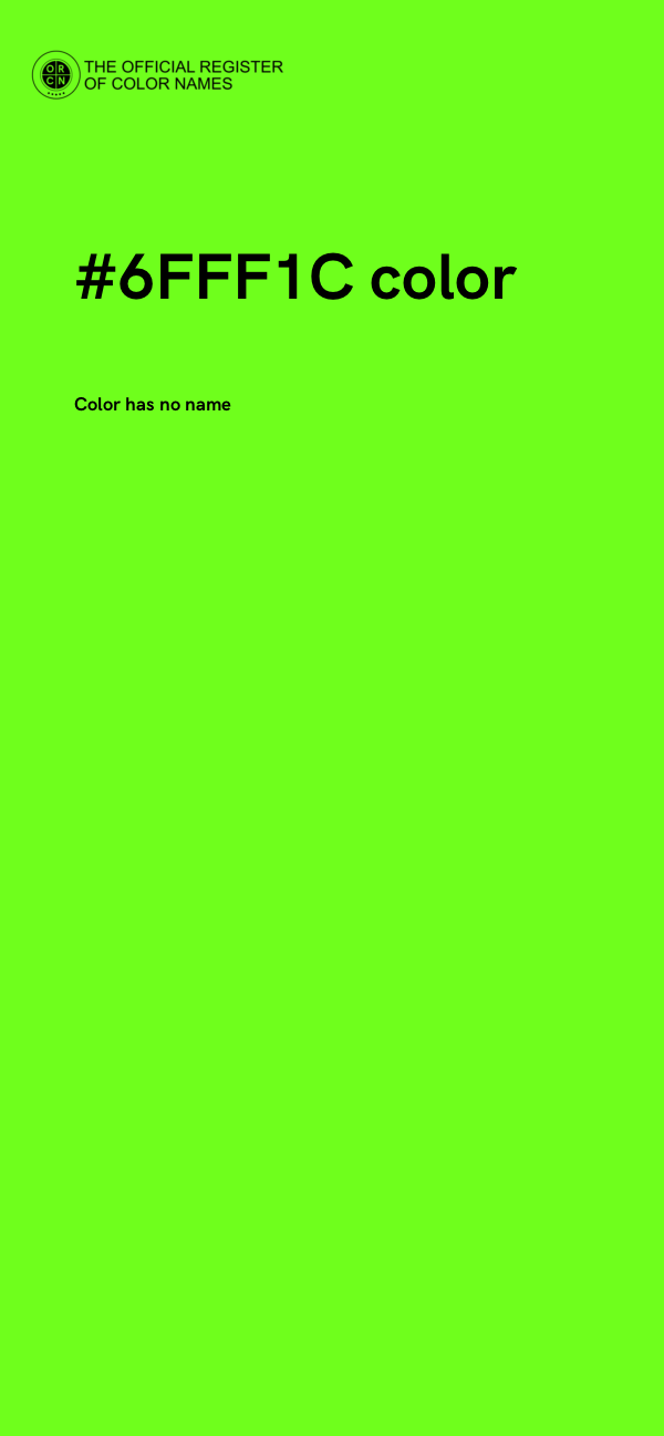 #6FFF1C color image