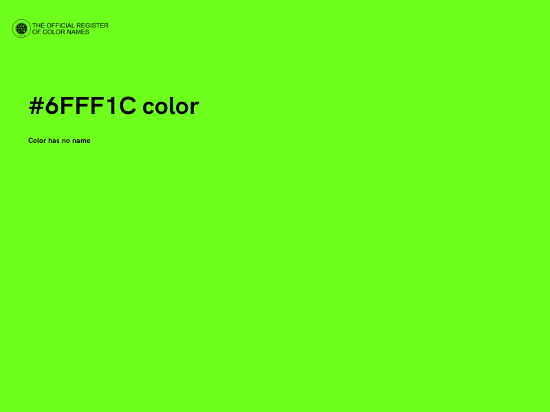 #6FFF1C color image