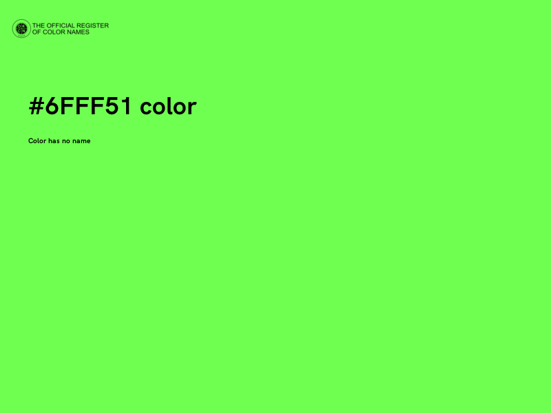 #6FFF51 color image