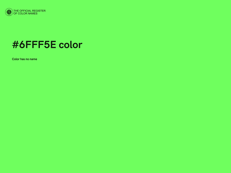 #6FFF5E color image