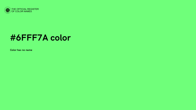 #6FFF7A color image