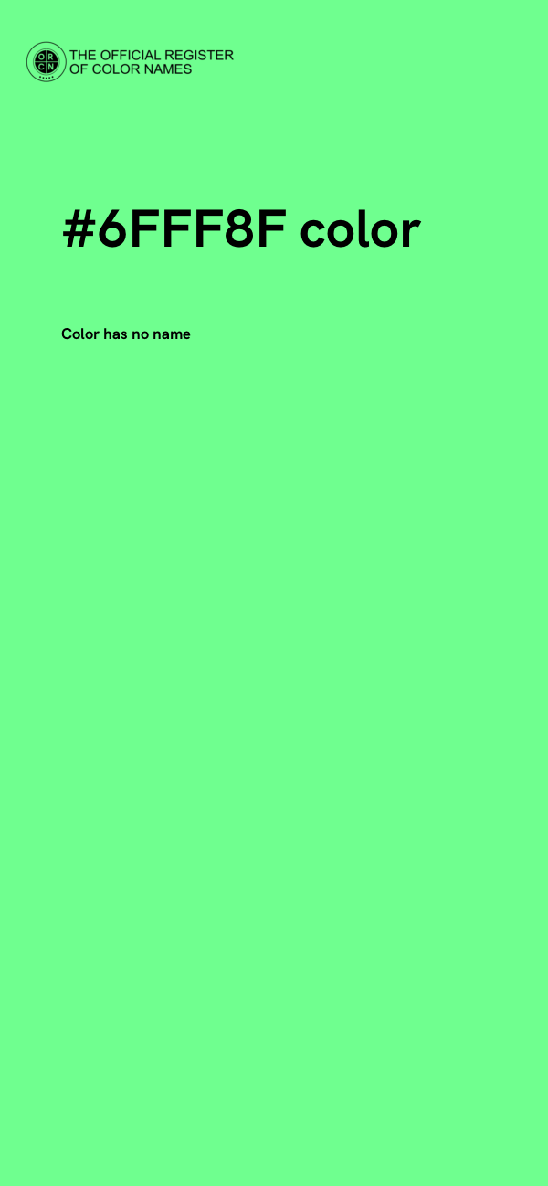 #6FFF8F color image