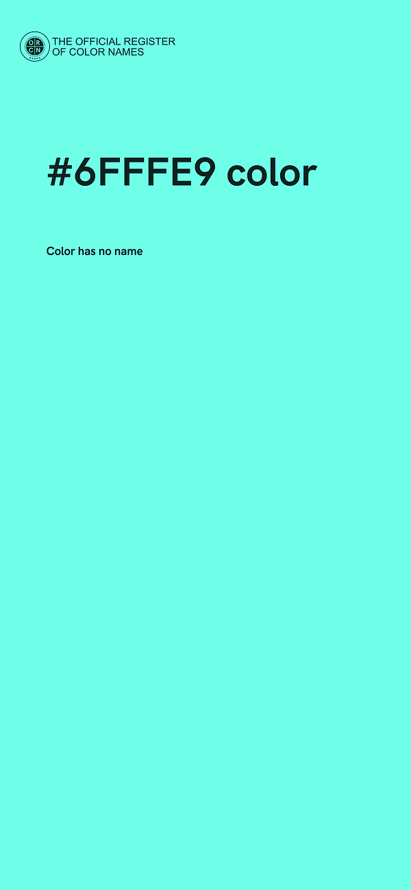 #6FFFE9 color image