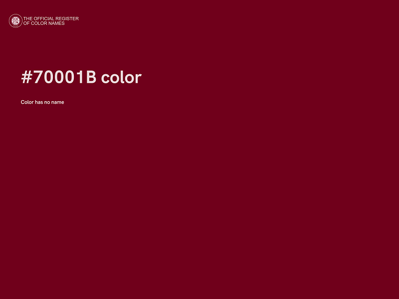 #70001B color image