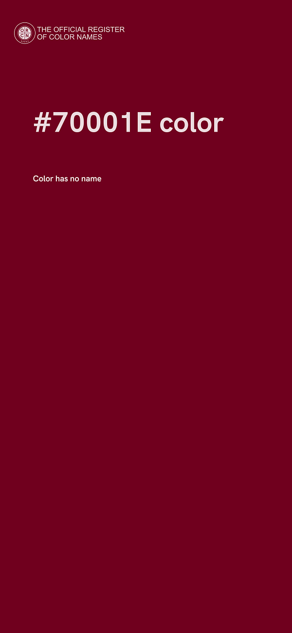 #70001E color image