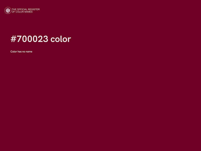 #700023 color image