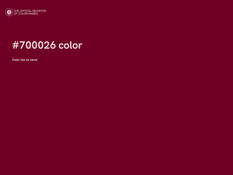 #700026 color image