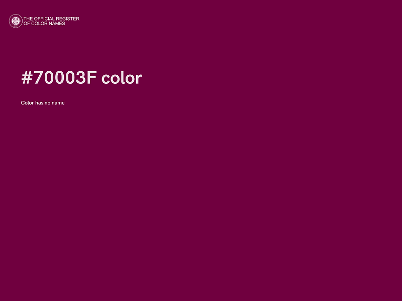 #70003F color image