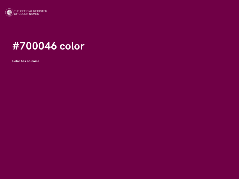 #700046 color image