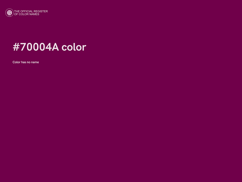 #70004A color image