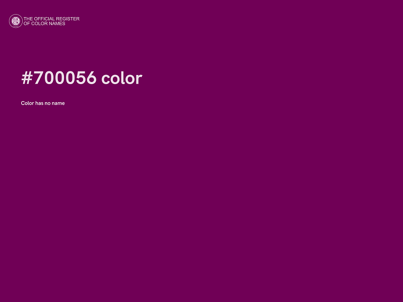 #700056 color image