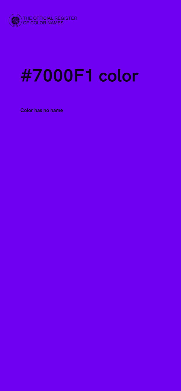 #7000F1 color image