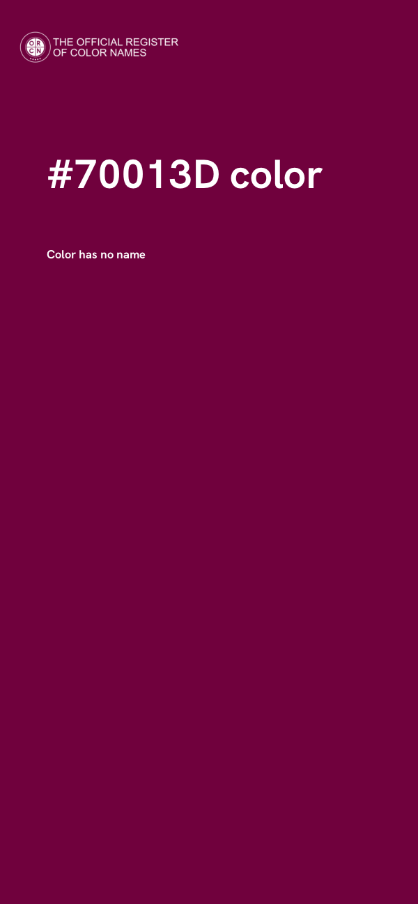 #70013D color image