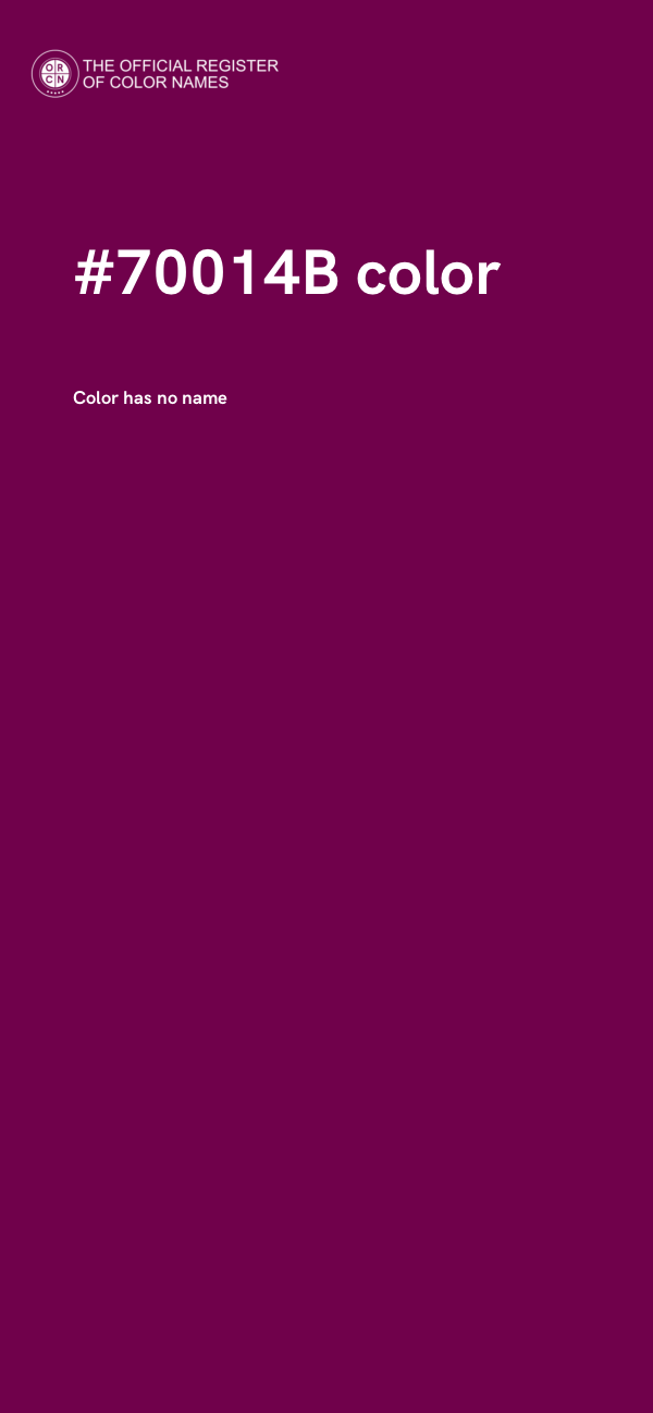 #70014B color image