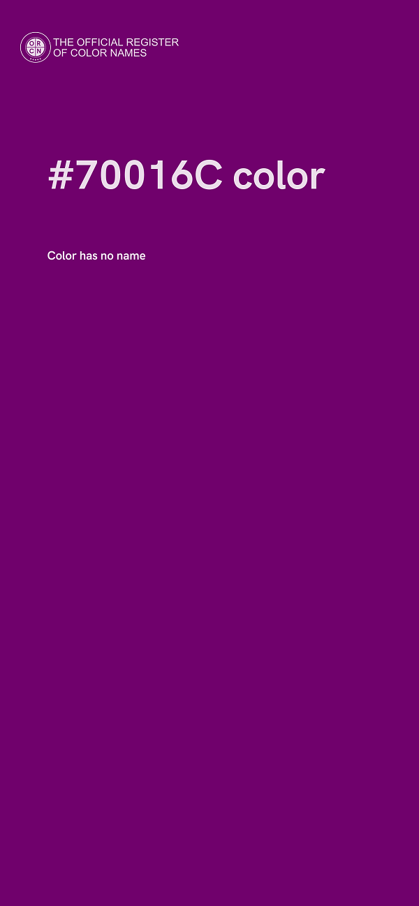 #70016C color image