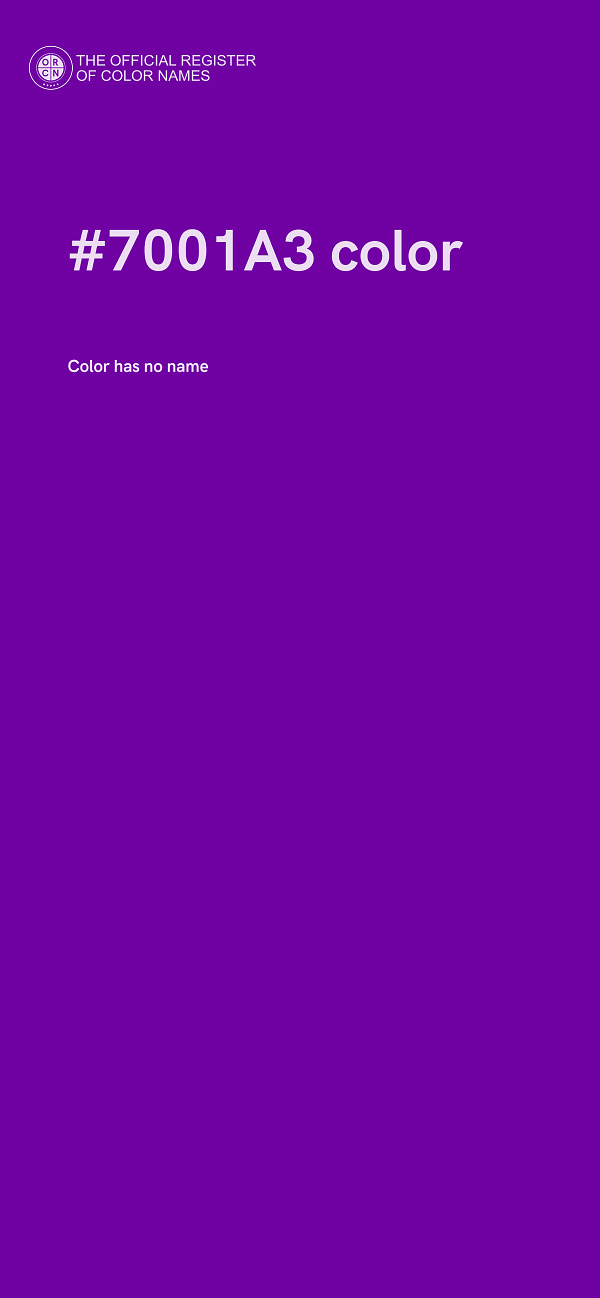 #7001A3 color image