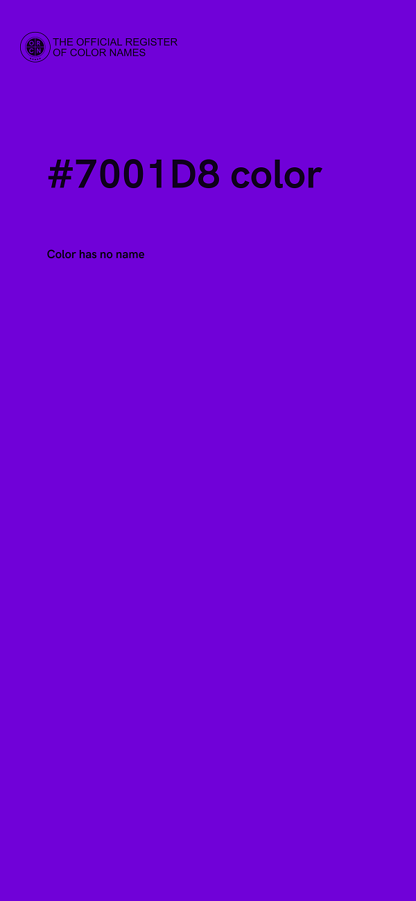 #7001D8 color image