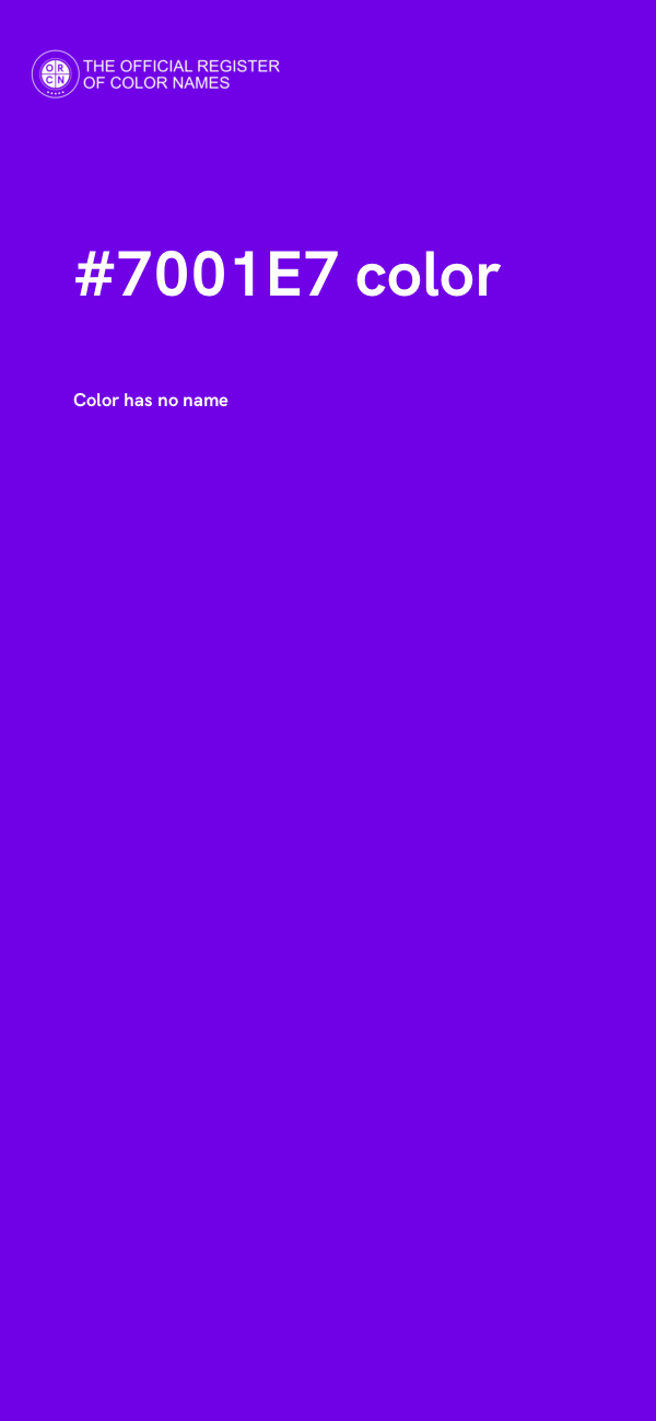 #7001E7 color image