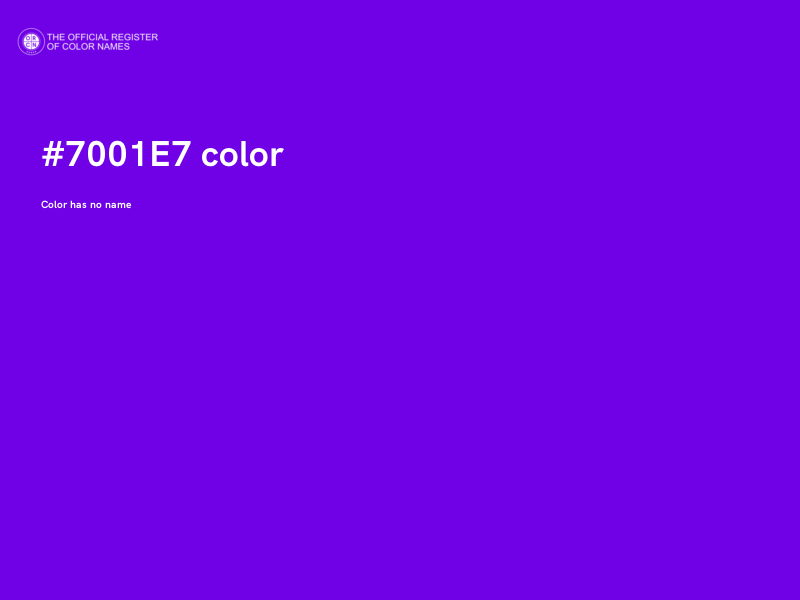 #7001E7 color image