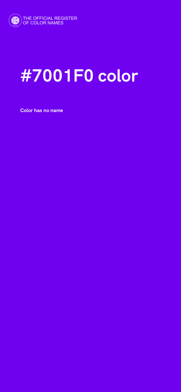 #7001F0 color image