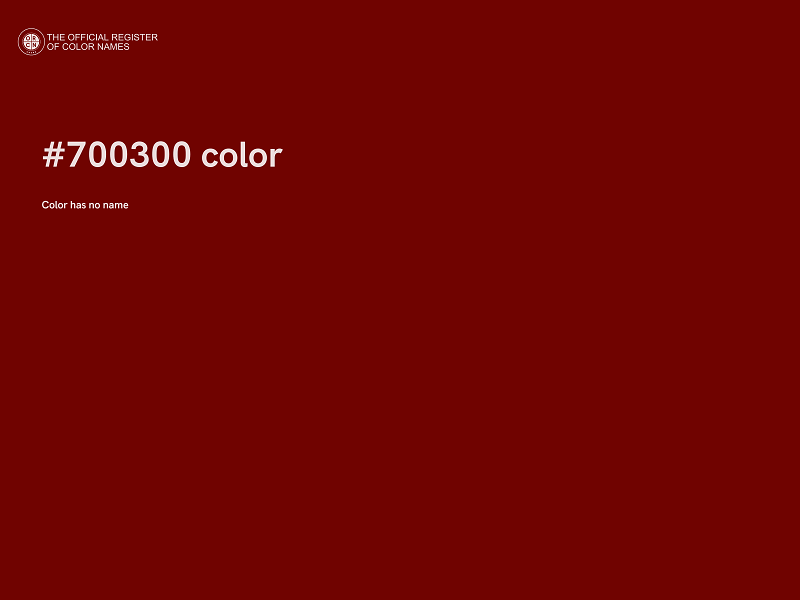 #700300 color image