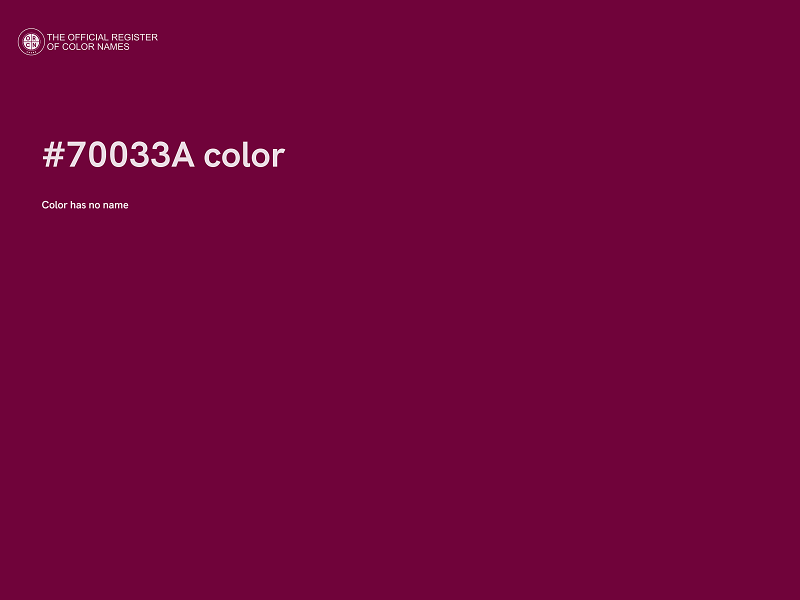 #70033A color image