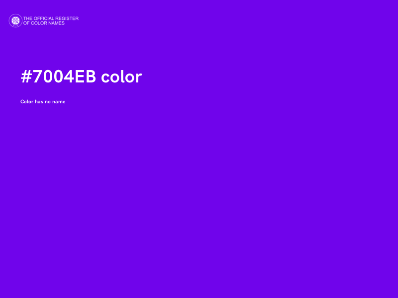 #7004EB color image