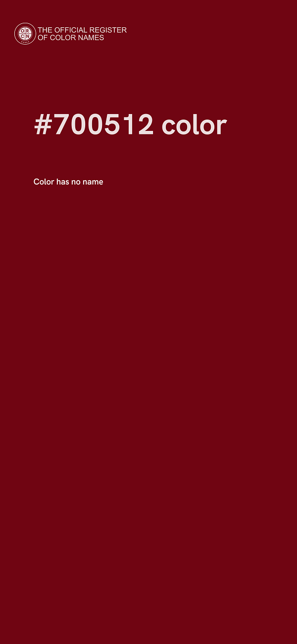 #700512 color image