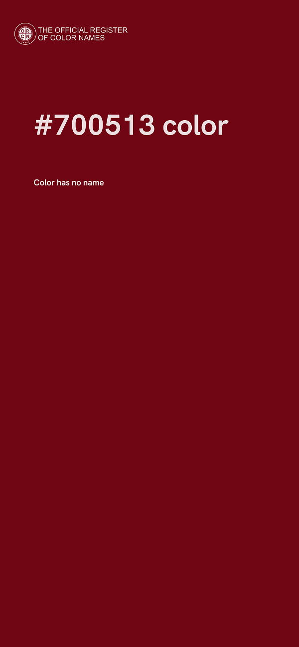 #700513 color image