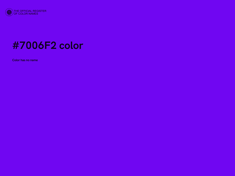 #7006F2 color image