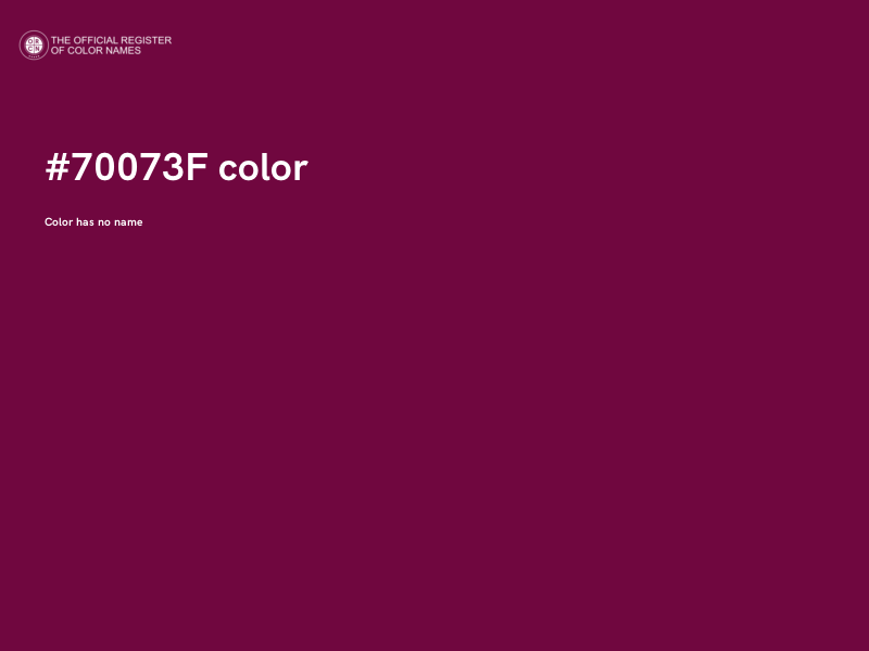 #70073F color image