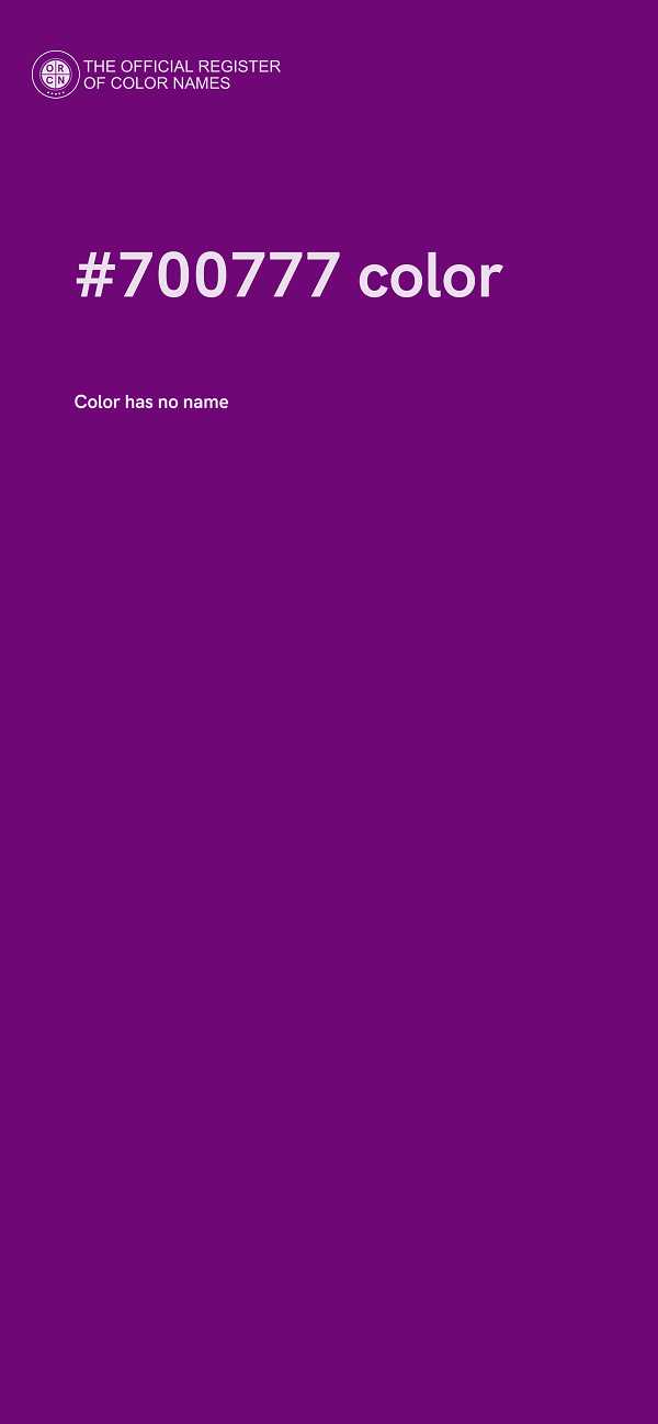 #700777 color image