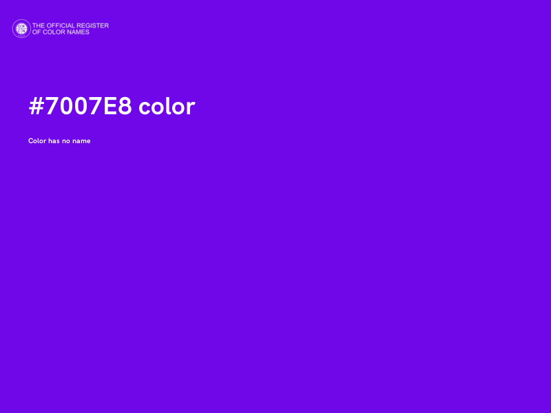 #7007E8 color image