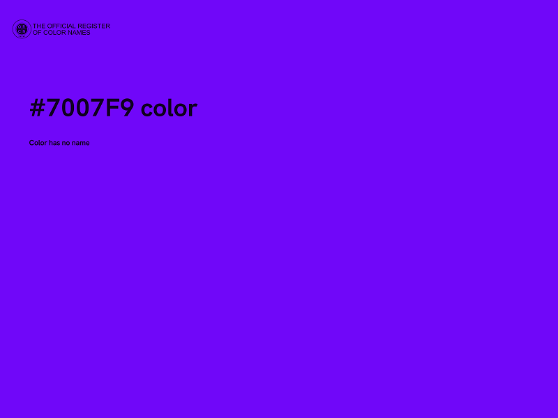 #7007F9 color image