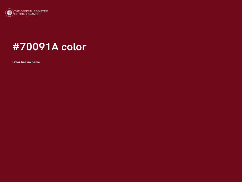 #70091A color image