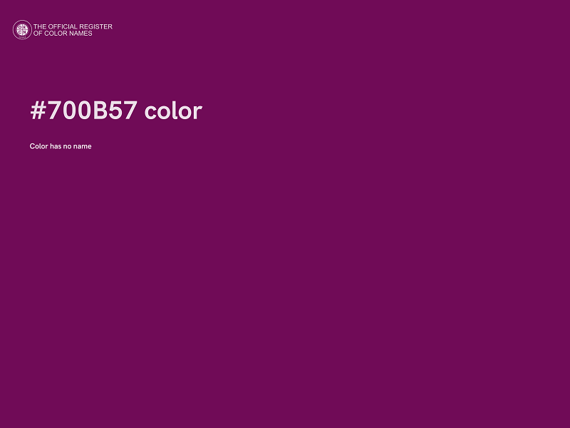 #700B57 color image