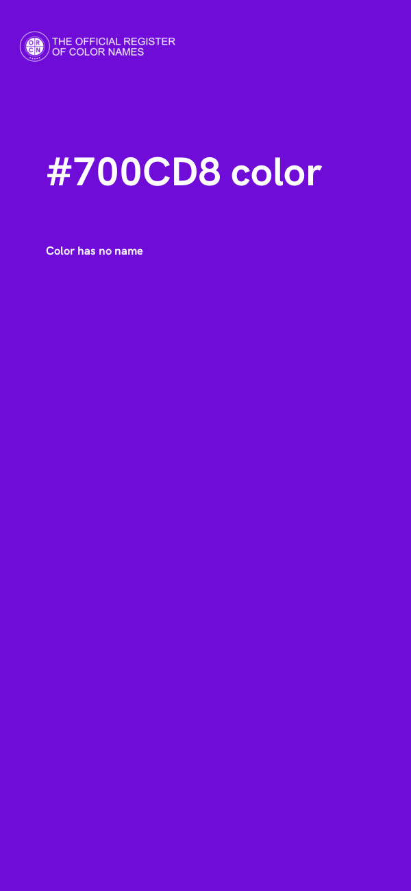 #700CD8 color image