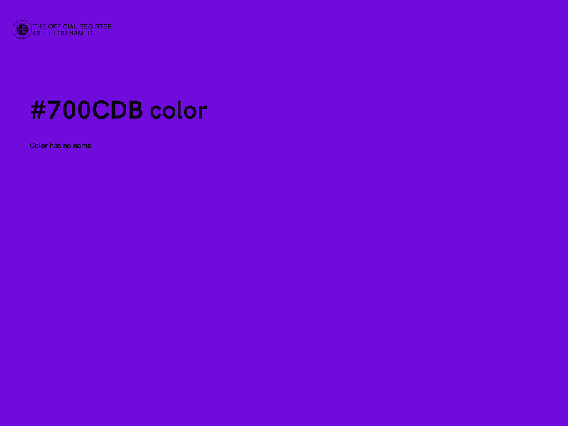 #700CDB color image