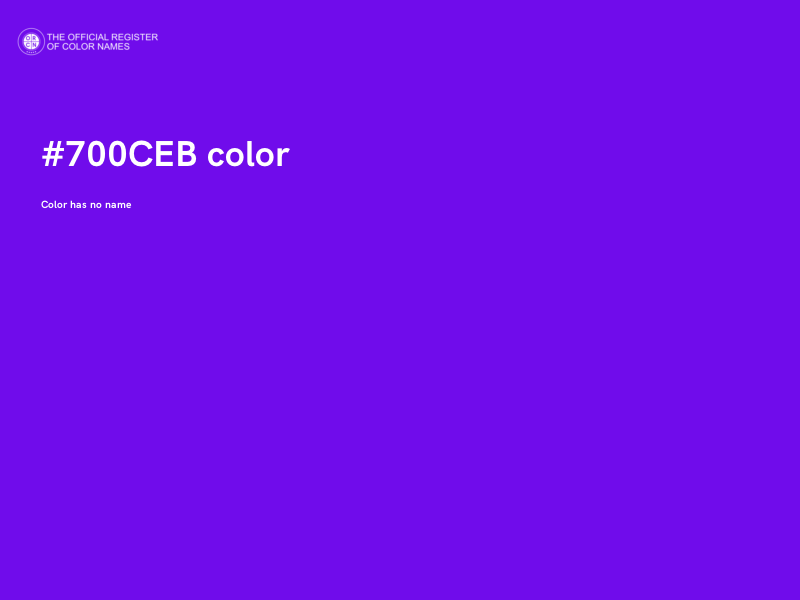 #700CEB color image