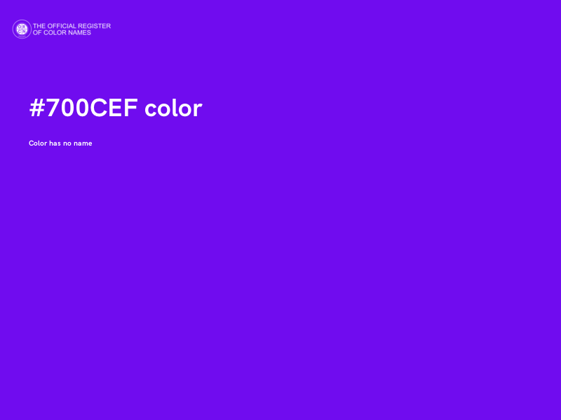 #700CEF color image