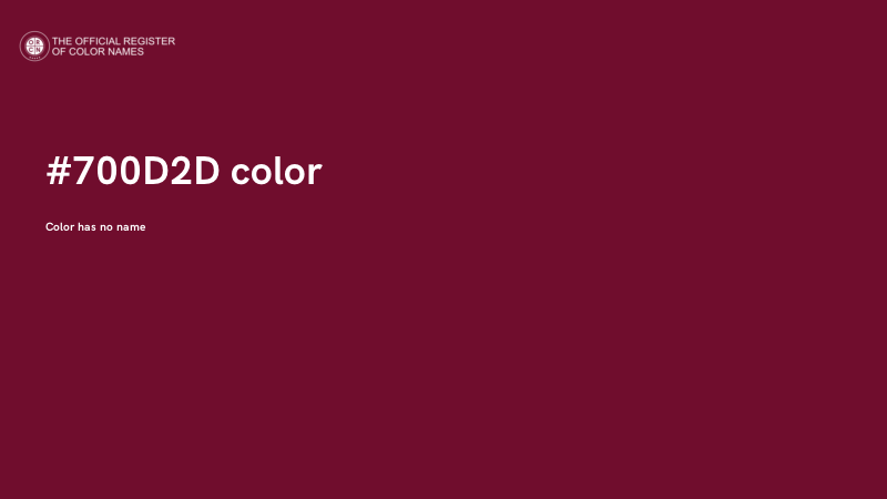 #700D2D color image