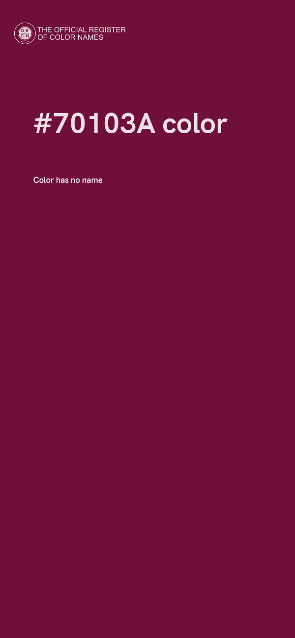 #70103A color image
