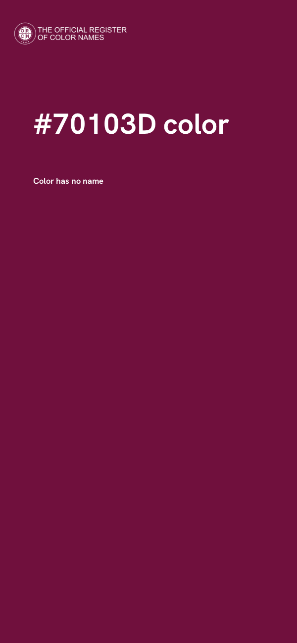 #70103D color image