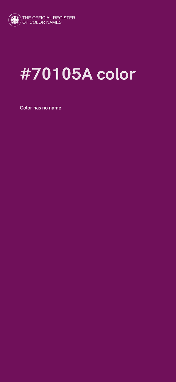 #70105A color image