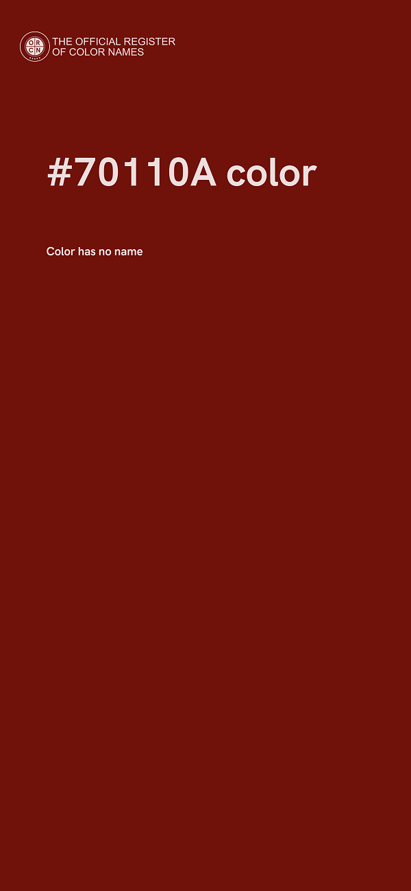 #70110A color image