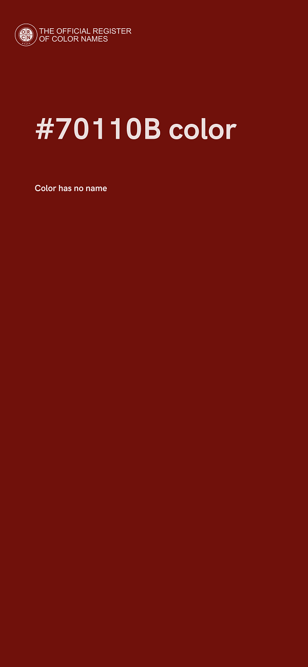 #70110B color image