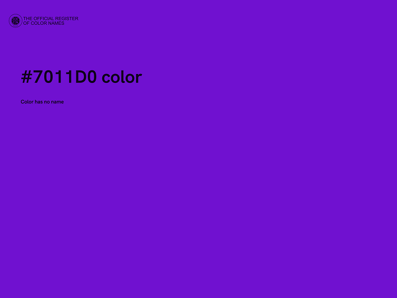 #7011D0 color image